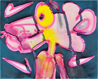 View full screen - View 1 of Lot 526. Katherine Bernhardt 凱薩琳·伯恩哈特 | Triple Threat 三倍威脅.