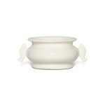 A 'Dehua' white-glazed fish-handled censer | 德化白瓷魚耳爐