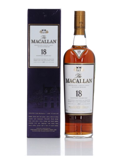 View full screen - View 1 of Lot 22. The Macallan 18 Year Old Sherry Oak 43.0 abv 1997 (1 Bottle 70cl).