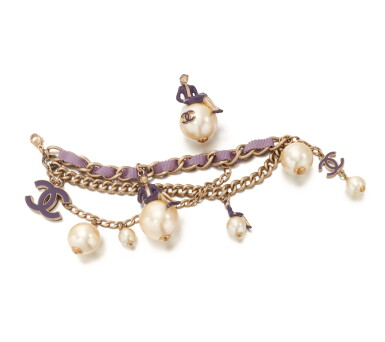 View full screen - View 1 of Lot 84. 'Coco on the moon' bracelet and brooch.