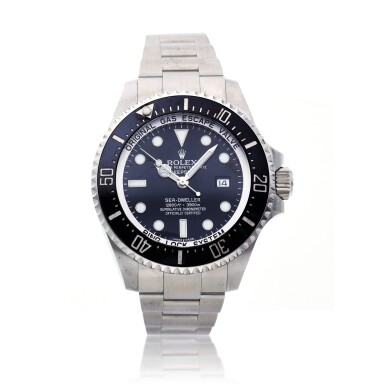 View full screen - View 1 of Lot 493. Reference 116660 Deepsea Sea-Dweller | A stainless steel wristwatch with date and bracelet, Circa 2017.