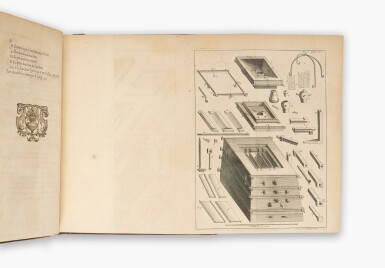 View full screen - View 1 of Lot 182. Réaumur, René Antoine Ferchault de | First edition of Reaumur's treatise on iron and steel.