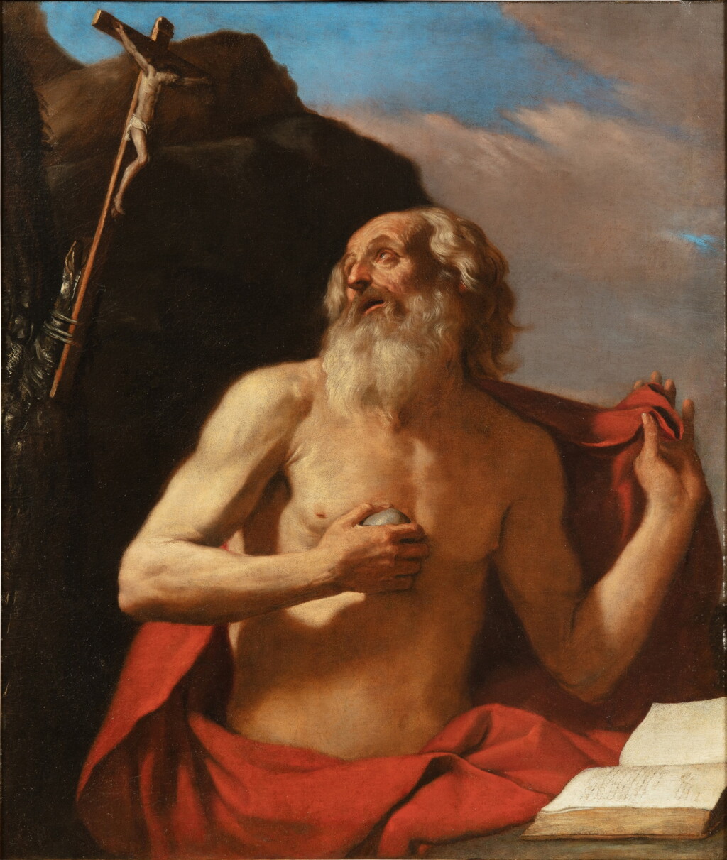View full screen - View 1 of Lot 20. St Jerome penitent | Saint Jérôme pénitent.