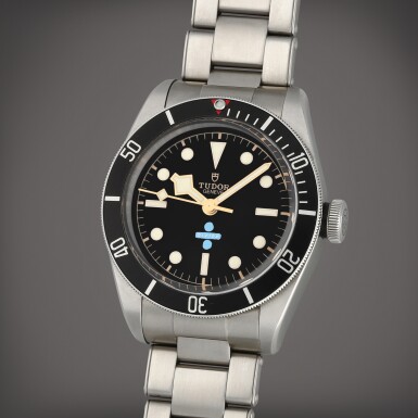 View full screen - View 1 of Lot 14. Black Bay, Reference 79230N | A limited edition stainless steel wristwatch made for Ed Sheeran's Divide Tour crew | Circa 2019.