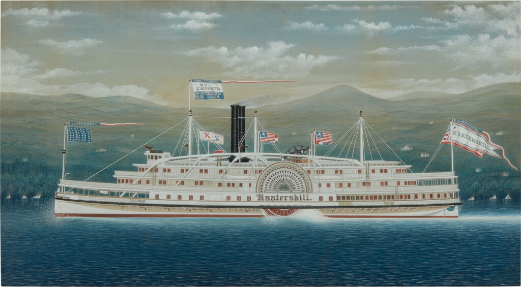 View full screen - View 1 of Lot 83. Paddle Wheeler Steamboat 'Kaaterskill'.