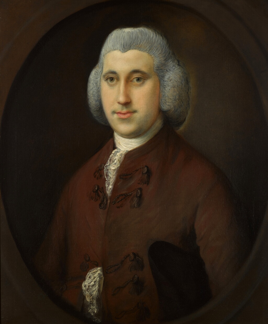 View full screen - View 1 of Lot 99. Portrait of James Haviland (c. 1747–1779), half-length, in a painted oval.