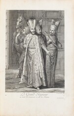 Explication des cent estampes ... Paris, 1715. In-folio. Beau témoignage sur l'Empire ottoman.