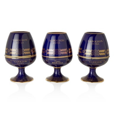 View full screen - View 1 of Lot 6423. Martell Cognac Napoleon Extra Ceramic Bottle 40.0 abv NV (3 BT70).