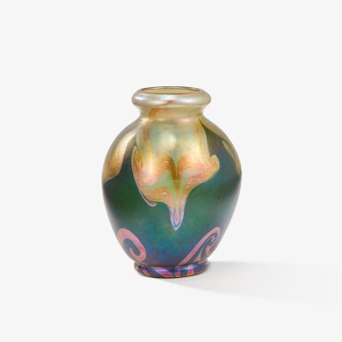 View full screen - View 1 of Lot 5. Decorated Cabinet Vase.