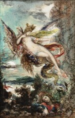 Femme sur un griffon