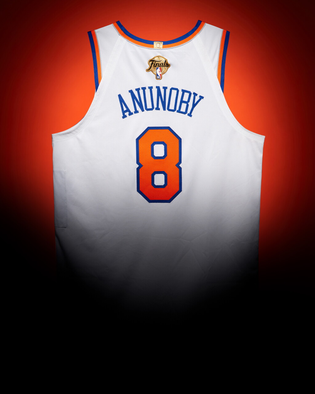 View full screen - View 1 of Lot 5. OG Anunoby 'NBA Finals Debut' New York Knicks 2026 NBA Finals Game Worn Association Edition Jersey | Game 1 .