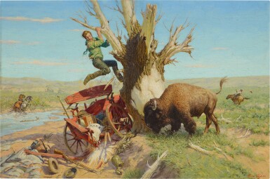 View full screen - View 1 of Lot 232. No Contest (Trouble at the Creek).