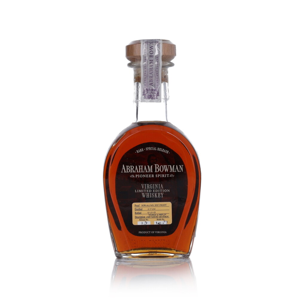 View full screen - View 1 of Lot 154. Abraham Bowman Touriga & Merlot Wine Finished 100 Proof 2004 (1 BT 37.5 cl).