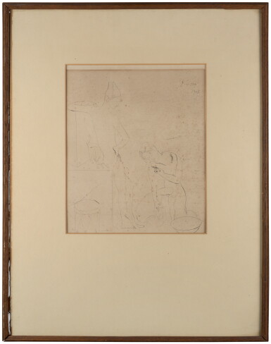 View full screen - View 1 of Lot 63. Le Bain, from the Saltimbanques Suite (Bloch 12 ; Baer 14).
