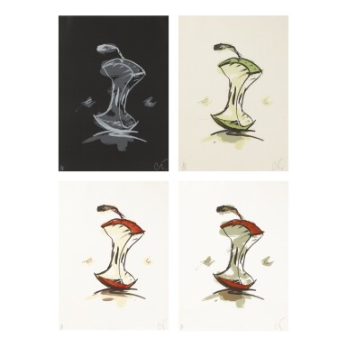 View full screen - View 1 of Lot 249. CLAES OLDENBURG | APPLE CORE - WINTER, SUMMER, SPRING AND AUTUMN (A. & P. 209 - 212).