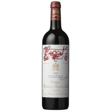 View full screen - View 1 of Lot 2. Chateau Mouton Rothschild 1995, Pauillac - 3 Bottles (0.75L).