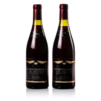 View full screen - View 1 of Lot 329. Gevrey Chambertin, Clos St. Jacques 1994 Dominique Laurent (2 BT).