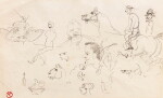 Recto: Croquis; Verso: Croquis