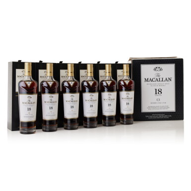 View full screen - View 1 of Lot 9345. The Macallan 18 Year Old Sherry Oak 2018 Release 43.0 abv NV (6 BT70).