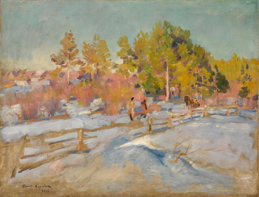 View full screen - View 1 of Lot 51. Winter Landscape, Okhotino.