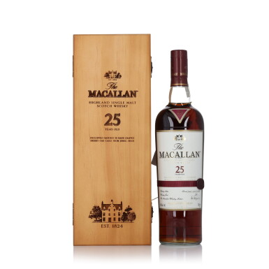 View full screen - View 1 of Lot 16. The Macallan 25 Year Old Sherry Oak 43.0 abv NV (1 BT 75cl).