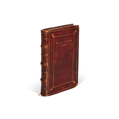 View full screen - View 1 of Lot 1698. Garimberti, Della fortuna libri sei, Venice, 1547, Venetian russet morocco gilt by the Fugger Binder.