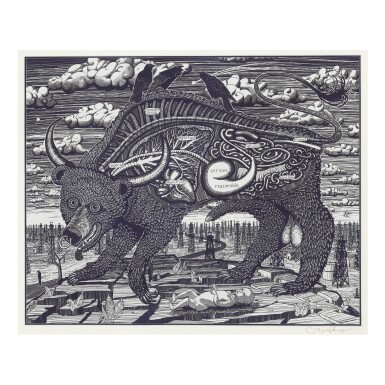 View full screen - View 1 of Lot 247. GRAYSON PERRY | ANIMAL SPIRIT (BLUE).