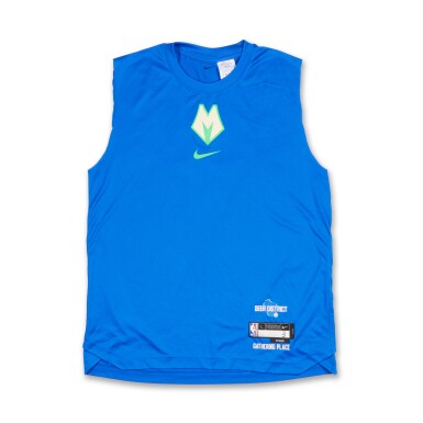 View full screen - View 1 of Lot 126. MarJon Beauchamp Milwaukee Bucks 2023-2024 City Edition Warmup Top.