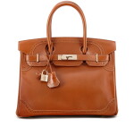 Limited Edition Fauve Tadelakt Ghillies Birkin 30 Permabrass Hardware, 2012