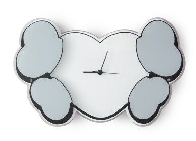 View full screen - View 1 of Lot 37. Heart & Crossbone Wall Clock Edition: 1.
