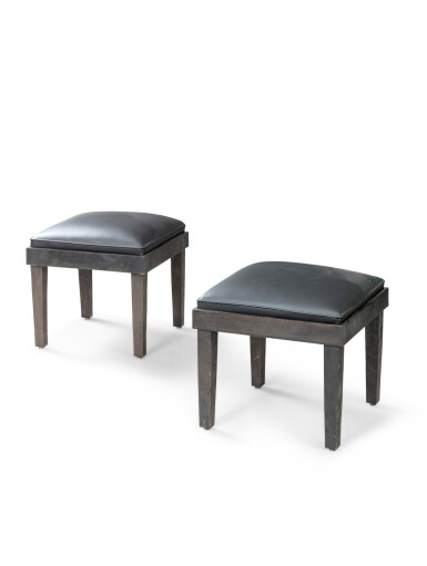 View full screen - View 1 of Lot 603. Pair of stools, circa 2000.