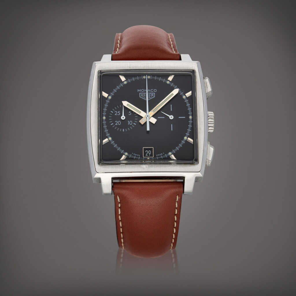 View full screen - View 1 of Lot 491. Monaco, Reference CS2110 | A limited edition by Tag Heuer stainless steel chronograph wristwatch with date | Circa 1999 .