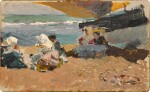 Pescadoras en la playa