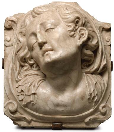 View full screen - View 1 of Lot 36. ATTRIBUTED TO JOAN GRAU (1608-1685), SPANISH, CATALONIA, CIRCA 1659-1671 | RELIEF WITH A MOURNING WOMAN.