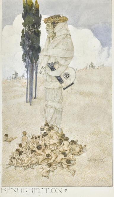 View full screen - View 1 of Lot 42. GUSTAV ADOLF MOSSA | Resurrection.