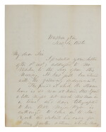 FRANKLIN PIERCE | A letter from President Pierce, noting the character of Secretary of War Jefferson Davis