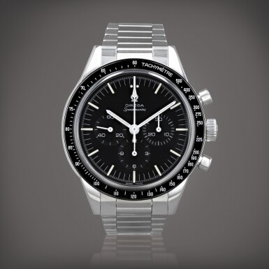 View full screen - View 1 of Lot 462. Speedmaster Heritage 'Ed White', reference 311.30.40.30.01.001 Montre bracelet chronographe en acier | Stainless steel chronograph wristwatch with bracelet Vers 2022 | Circa 2022.