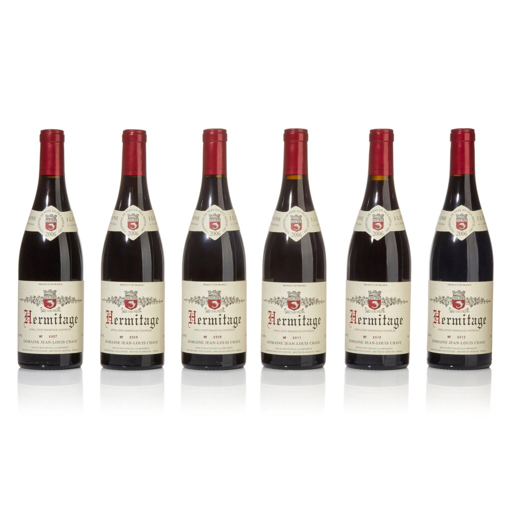 View full screen - View 1 of Lot 223. Hermitage 2006 Jean-Louis Chave (6 BT).
