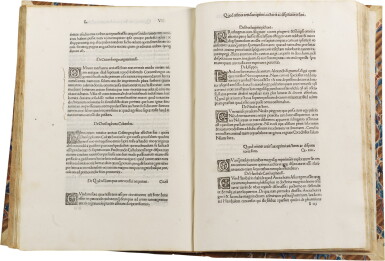 View full screen - View 1 of Lot 113. Fregoso, De dictis factisque memorabilibus, Milan, 1509, later half calf.