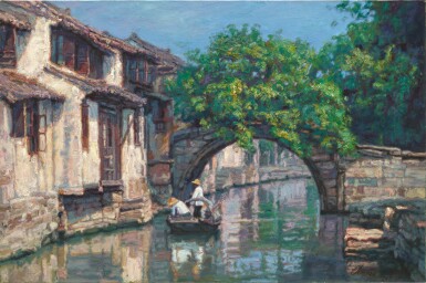 全螢幕檢視 - 查看31Chen Yifei 陳逸飛 | Zhou Village 周莊的1