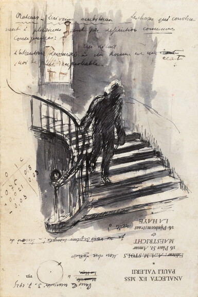 View full screen - View 1 of Lot 317. Rhumbs. Paris, 1927. In-4. Reliure de Mercier. Exemplaire Jules Exbrayat avec EAS et 2 dessins..
