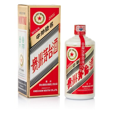 View full screen - View 1 of Lot 5583. 2005年產 "五星牌"貴州茅台酒 Kweichow Five Star Moutai 2005 (1 BT50).