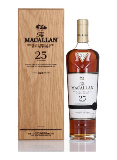 View full screen - View 1 of Lot 46. The Macallan 25 Year Old Sherry Oak 43.0 abv NV (1 BT 75cl).