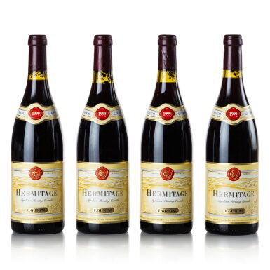 View full screen - View 1 of Lot 210. Hermitage 1999 Guigal (8 BT).
