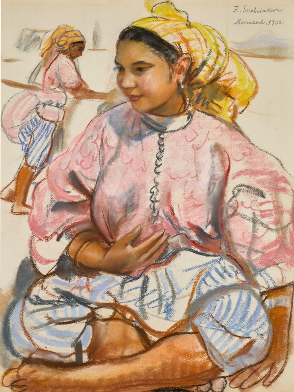 View full screen - View 1 of Lot 114. Moroccan Girl.