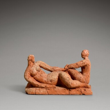 View full screen - View 1 of Lot 259. Study for Siesta (Two Friends).