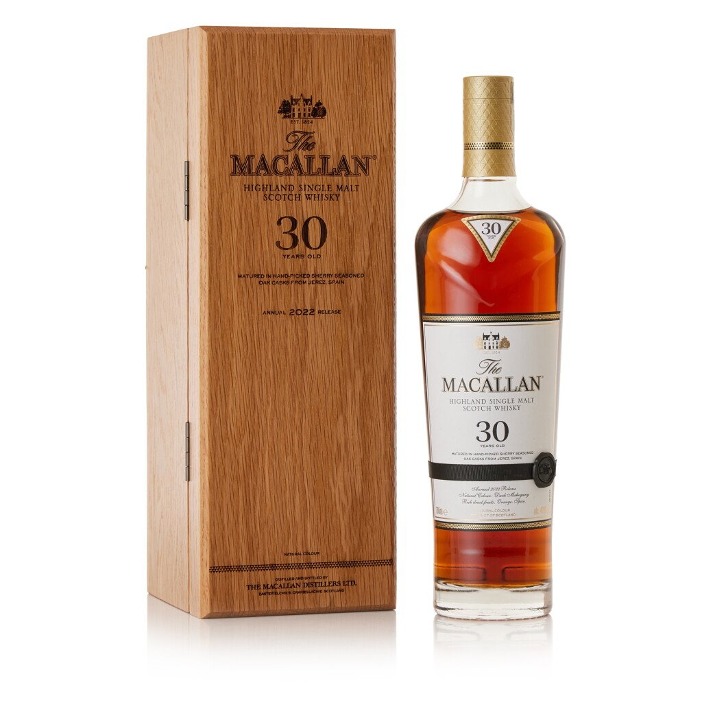 View full screen - View 1 of Lot 9279. The Macallan 30 Year Old Sherry Oak 2022 Release 43.0 abv NV (1 BT70).