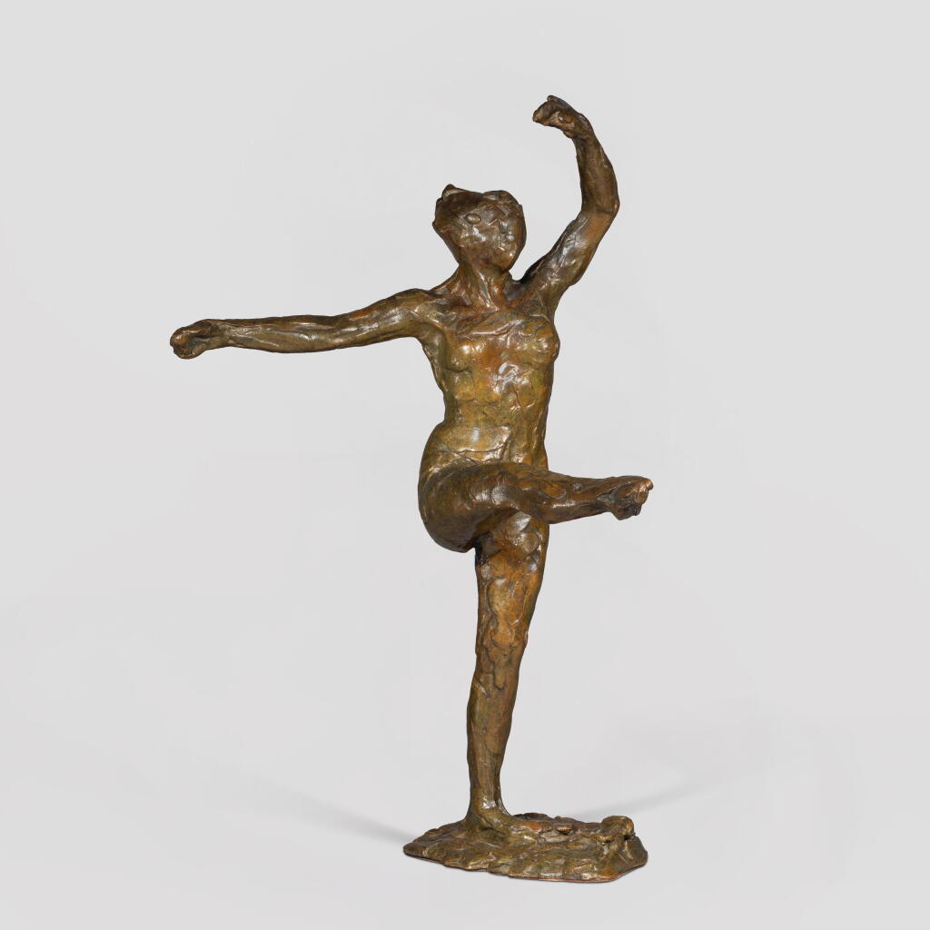 View full screen - View 1 of Lot 551. Danseuse, position de quatrième devant sur la jambe gauche, première étude.