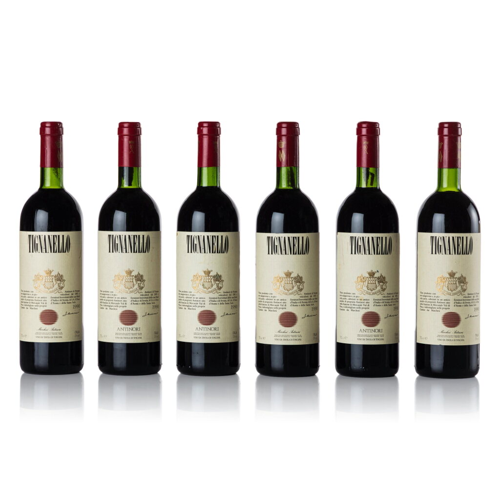 View full screen - View 1 of Lot 558. Tignanello 1990 (12 BT).