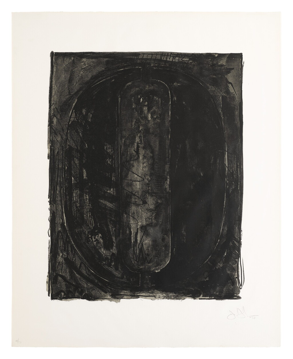 View full screen - View 1 of Lot 45. JASPER JOHNS | FIGURE 0 (ULAE 44).